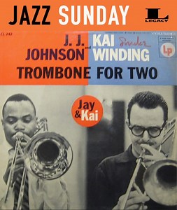 Trombone for Two and some jazz for you… Listen to this album by JJ Johnson and Kai Winding today! Listen: https://LegacyRecordings.lnk.to/JJJ_TFT #JazzSunday | Legacy Recordings