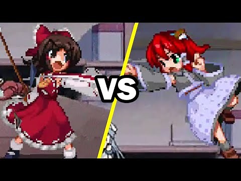 Reimu vs Sanae vore [Mugen vore]