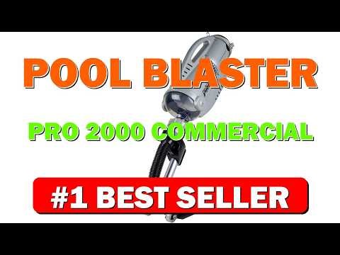 POOL BLASTER Pro 2000 Commercial Pool Vacuum Cordless Rechargeable Hose-Free, up - B00IZCG482