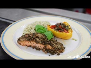 Lachs in Kräuterkruste