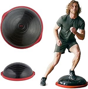 SPRI Balance Trainer Dome Shape Half-Exercise Ball with Non-Skid Base – Pro (65cm) or Sport (50cm) for Balance Training, Strength Building, Toning, and Improved Flexibility