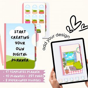 Editable Digital Planner Canva Template: Hyperlinked Printable Planners (digital Download) - Etsy
