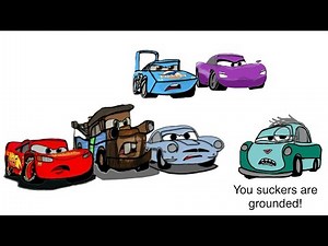 Professor Z Grounds Lightning McQueen, Mater, and Finn McMissile/Grounded