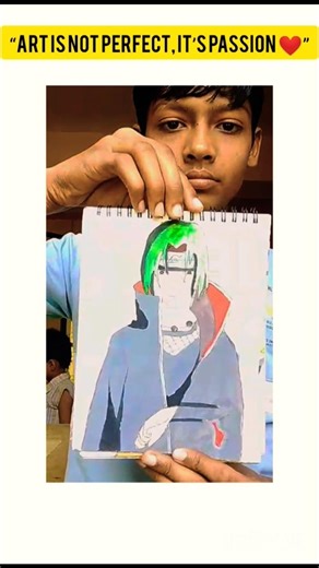 Itachi Uchiha Drawing 🔥 | Mangekyou Sharingan Speed Art #shorts