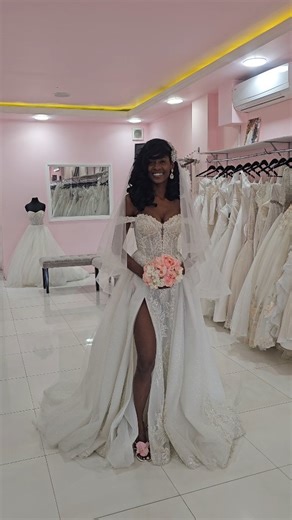 We call her Jousey💕 #realblissbride #weddingsinjamaica #bridalstylistinjamaica #weddingdress | Bliss Bridal Boutique