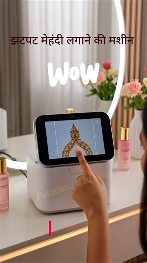 🌿 Mini Mehendi Machine – Perfect Design Seconds Mein #smartgadgets #shortvideo