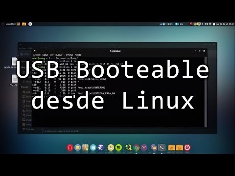 Crear USB booteable en Linux