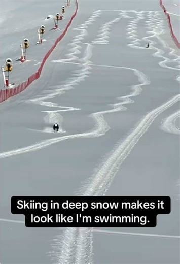 I got the very first ride in Hemu, China after an epic snow dump for two days, and it's a huge swimming pool. #RoadTo19M #Pubity (Minghai Song via Viralhog)