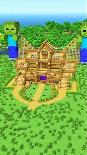 Scary Zombie Farm House Build in Minecraft 🧟 | Survival Base Idea | ‪@A2FireOfficial‬