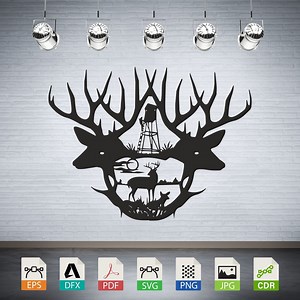 Deer Hunting SVG: Laser Cut CNC Vector Files (digital Download) - Etsy