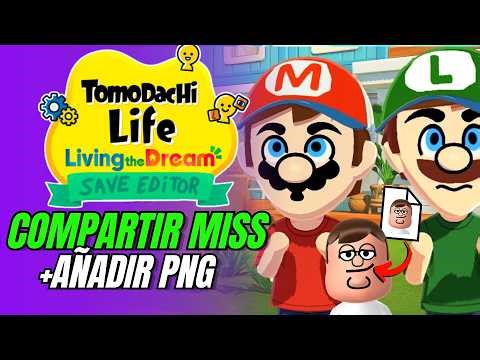 Como Compartir Miis en Tomodachi life living the dream🥒Save editor tomodachi life🥒Emulador y Switch