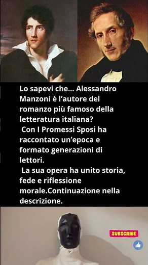 Lo sapevi che… Alessandro Manzoni è stato❤️‍🔥