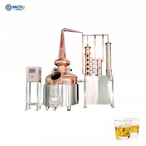 [Hot Item] 50L Fully Automatic Double Pots Copper Still Distiller Alcohol Distillation Equipment