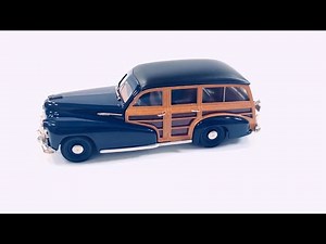 1942 Oldsmobile B44 Station Wagon 1:43 Scale Model made in White Metal Review by John Kuvakas