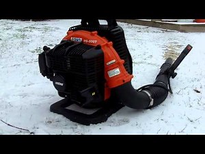 Blowing Snow With The Echo PB 500T Backpack Blower