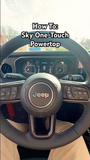 How To Operate Sky One-Touch Powertop | Jeep Wrangler #howto #jeep #wrangler #skypower #crossjeep