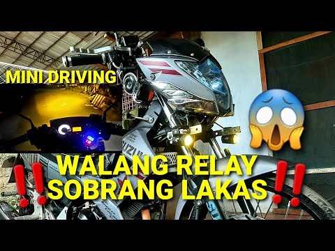 Paano mag install ng Mini Driving light /Without out Relay Sa Raider 150