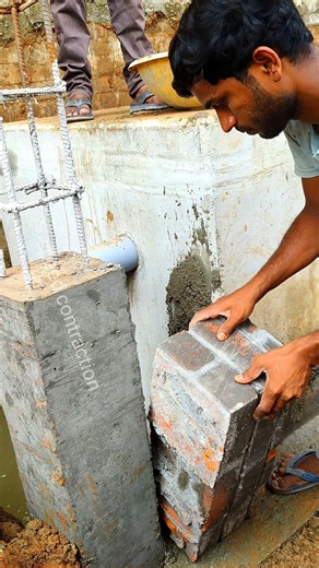 Being built with broken bricks #construction #video