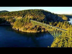 Deception Pass Bridge Aerial Tour | Whidbey Island & Fidalgo Island, Washington (4K Drone)