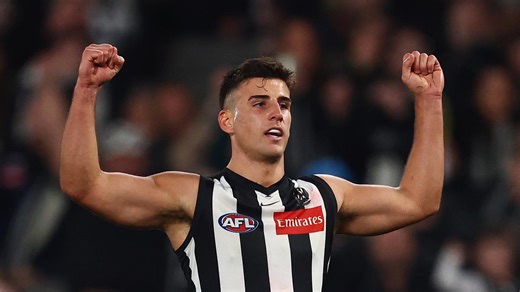 Nick Daicos pays tribute to 'chin dog' after Magpies win