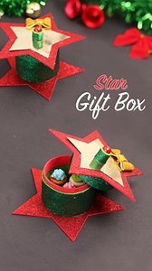 Learn how to make a cute star gift box for Christmas! Perfect for small gifts & festive decor. Quick, easy & fun to craft ⭐🎄✨ #christmascrafts #diygiftbox #starbox #HolidayDIY #craftideas | D.I.Yay