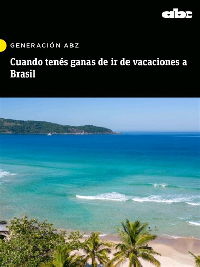 #AnchoPerfil 🇧🇷🪇 Canta, canta minha gente. ¿A cuántos les gustaría estar disfrutando de unas vacaciones en la playa de Brasil? por acá, por el momento solo nos estamos imaginando esa posibilidad 😅 📲 abc.com.py