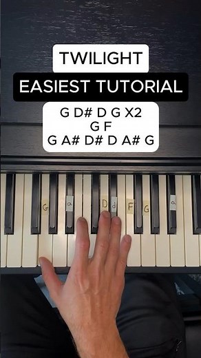 Easiest Twilight Piano Tutorial on YouTube!! #pianotutorial