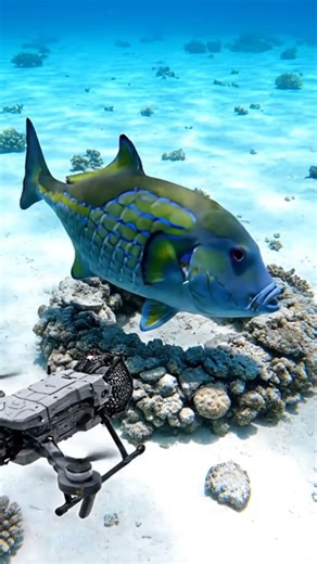 🤯 **Unbelievable** Underwater Drone CATCHES a Fish! #Shocking #DroneFishing #Viral #Ocean #Caught