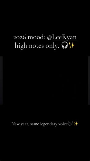 Il 2026 lo iniziamo a modo nostro, con i migliori acuti negli anni di @Lee Ryan 💙 Video credits: FallenMemoriesz on yt