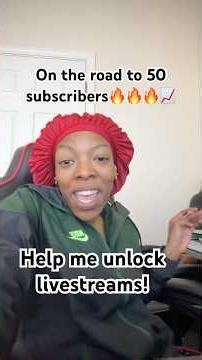 Help me unlock YouTube LIVE 🔥 Road to 50 subscribers