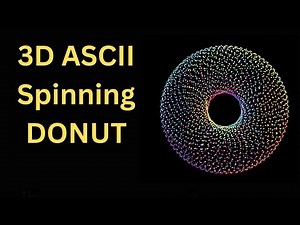 Creating a 3D ASCII Spinning Donut in Pygame | Python Tutorial