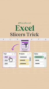 Stop using filters & start using slicers 💡 | Miss Excel