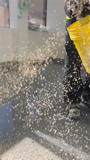 Designed for a medical lab environment, this flake system delivers durability, chemical resistance, and a seamless finish that supports cleanliness and regulation compliance. #EpoxyFloors #IndustrialFlooring #NewEnglandEpoxy #CommercialFloors #SeamlessFlooring | Black Bear Seamless Flooring