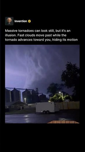 When Massive Tornadoes Appear to Stop Moving 🌪️ #shorts