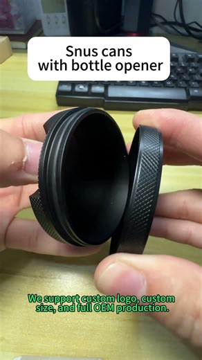 Custom Snus Can with Bottle Opener | Factory Direct Manufacturer