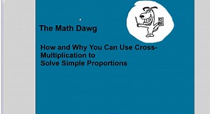 Using Cross-Multiplication to Solve Simple Proportion Problems