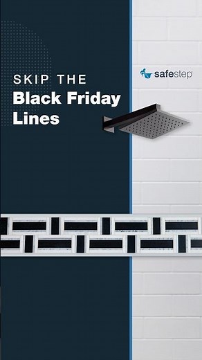 A Matte Black Friday Walk-In Shower Makeover