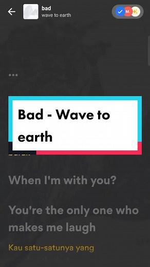 Bad - Wave to earth 🎵 #lagudanterjemahan #bad #wavetoearth #badwavetoearth #kosong_batt #spotify #musicmatch #liriklagu
