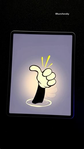 37K views · 158 reactions | Amazing video by @kunchevsky Thumb up animation in Procreate ✨ ⠀ Get my beginner-friendly Procreate course  Link in bio  ⠀ #procreate #animation | procreate.tips | Facebook