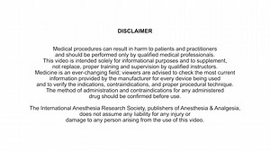 Operating Room Fire Prevention - Video in Clinical Anesthesia