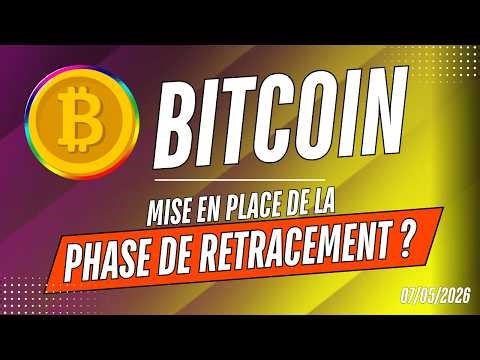 BITCOIN Alerte numéro 1 🚨 Mise en place de la PHASE DE RETRACEMENT ? Analyse CRYPTO & NEWS ✅