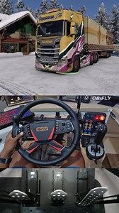Let's cruise into the winterland map and experience the snowy roads and many more. ❄️🚛 Game name: Euro truck Simulator 2 world of trucks event. #EuroTruckSimulator2 #ETS2 #gamingreels #gamingsetup #pcsetup | OBiFLY