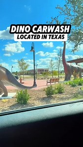 We found the coolest car wash ever. Y'all have to check this place out. It's called Dino Clean Car Wash located near Dallas, Texas. | The Texas Family