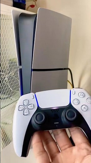 ( Alternative: "Size matters? Not for the PS5 Slim! 🤫") #PS5Slim #PlayStation5 #GamingShorts