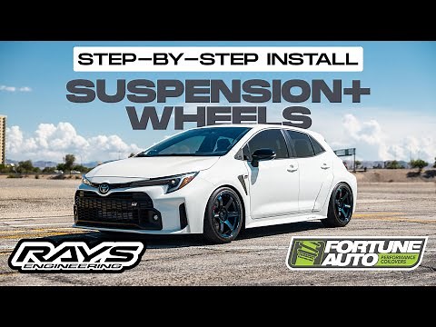 GR Corolla Coilover Suspension Install Step by Step | Fortune 500