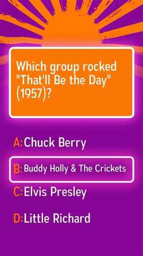 Which group performed That'll Be the Day in 1957?