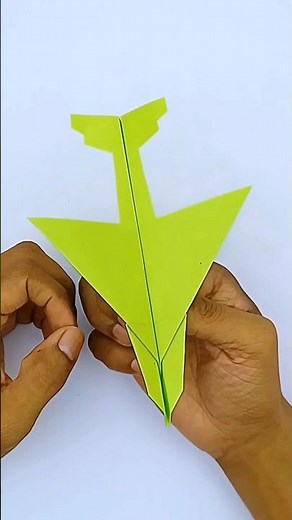 Origami jet plane making tutorial - Handmade paper toy ideas | How to make paper fighter plane