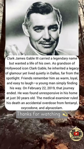 Clark James Gable III carried a legendary name… #shorts #shortvideo #actor #news