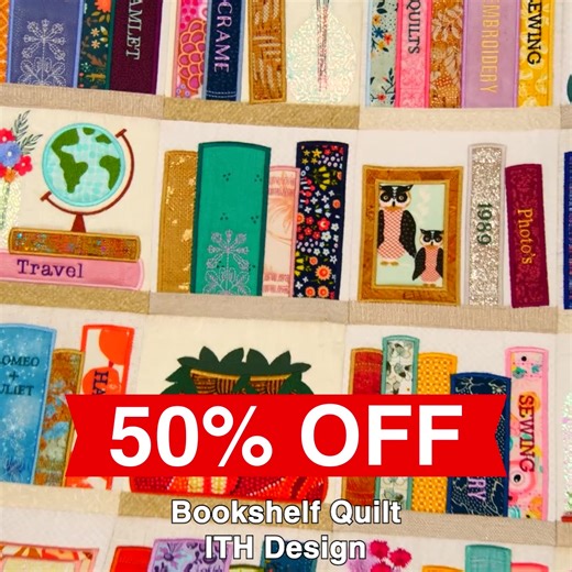 🎉 50% OFF hundreds of ITH Quilt Designs – Sweet Pea Embroidery Month Sale! 🎉 If quilts are your happy place, this is your moment! From classic patchwork styles to creative statement pieces - there are so many beautiful quilt designs to explore. Don’t miss your chance to save on these quilt favourites during Embroidery Month! | Sweet Pea Machine Embroidery