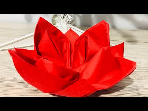 Pliage de Serviette - Fleur de Lotus et Fleur de Lys